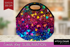 Glitter Texture Lunch Bag - Sparkle Glitter Lunch Bug PNG Product Image 1