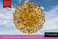 Glitter Texture Wind Spinner Sublimation PNG - Sparkle Round Product Image 1