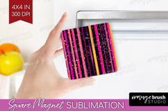 Glitter Texture Magnet Sublimation - Sparkle Glitter Square Product Image 1