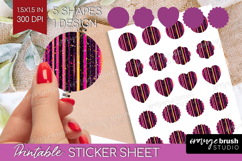 Glitter Texture Round Sticker - Sparkle Glitter Printable Product Image 1