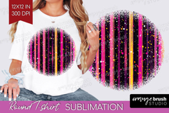 Glitter Texture Round Tshirt Background - Sparkle Glitter Product Image 1