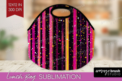 Glitter Texture Lunch Bag - Sparkle Glitter Lunch Bug PNG Product Image 1