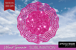 Glitter Texture Wind Spinner Sublimation PNG - Sparkle Round Product Image 1