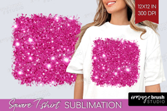 Glitter Texture Square Tshirt Background - Sparkle Glitter Product Image 1