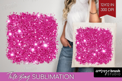 Glitter Texture Tote Bag - Sparkle Glitter Tote Bag PNG Product Image 1