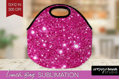 Glitter Texture Lunch Bag - Sparkle Glitter Lunch Bug PNG Product Image 1