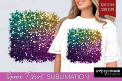 Glitter Texture Square Tshirt Background - Sparkle Glitter Product Image 1