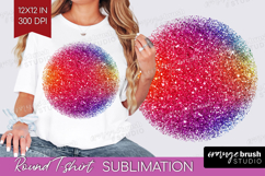 Glitter Texture Round Tshirt Background - Sparkle Glitter Product Image 1