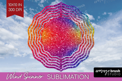 Glitter Texture Wind Spinner Sublimation PNG - Sparkle Round Product Image 1