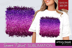 Glitter Texture Square Tshirt Background - Sparkle Glitter Product Image 1