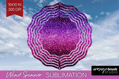 Glitter Texture Wind Spinner Sublimation PNG - Sparkle Round Product Image 1