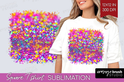 Glitter Texture Square Tshirt Background - Sparkle Glitter Product Image 1