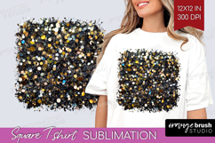 Glitter Texture Square Tshirt Background - Sparkle Glitter Product Image 1