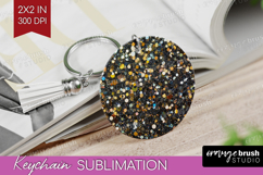 Glitter Texture Keychain PNG - Sparkle Glitter Keychain Product Image 1