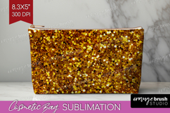 Glitter Texture Cosmetic Bag - Sparkle Glitter Makeup Bag Product Image 1