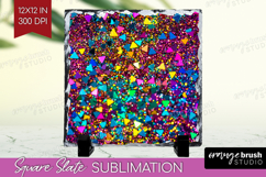 Glitter Texture Slate PNG - Sparkle Glitter Square Slate Product Image 1