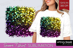 Glitter Texture Square Tshirt Background - Sparkle Glitter Product Image 1