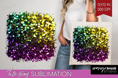 Glitter Texture Tote Bag - Sparkle Glitter Tote Bag PNG Product Image 1