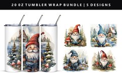 Gnome 20oz Tumbler Wrap | Sublimation PNG Bundle Product Image 4