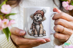 Whimsical Christmas Dogs Clipart Product Image 4