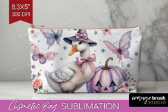 Goose Halloween Cosmetic Bag Coquette Makeup Bag PNG Product Image 1