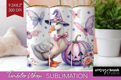 Goose Halloween Tumbler Wrap Coquette Tumbler PNG Product Image 1