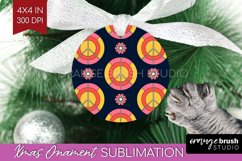 Retro Flowers Ornament PNG - Groovy PNG Sublimation Product Image 1