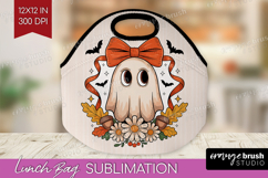 Cute Ghost Lunch Bag - Spooky Halloween Lunch Bug PNG Product Image 1
