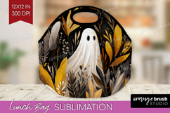 Cute Ghost Lunch Bag - Spooky Halloween Lunch Bug PNG Product Image 1