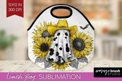 Cute Ghost Lunch Bag - Spooky Halloween Lunch Bug PNG Product Image 1