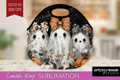 Cute Ghost Lunch Bag - Spooky Halloween Lunch Bug PNG Product Image 1