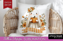 Cute Ghost Pillow Sublimation - Spooky Halloween Pillow PNG Product Image 1
