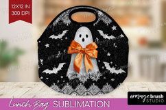 Cute Ghost Lunch Bag - Spooky Halloween Lunch Bug PNG Product Image 1
