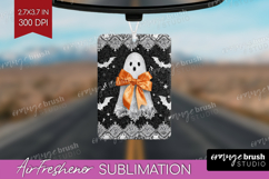 Cute Ghost Air Freshener PNG - Spooky Halloween PNG Product Image 1