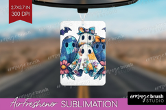 Cute Ghost Air Freshener PNG - Spooky Halloween PNG Product Image 1