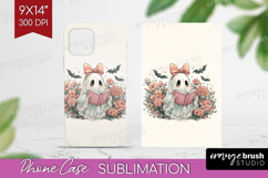 Cute Ghost Phone Case PNG - Spooky Halloween Case PNG Product Image 1