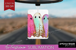 Cute Ghost Air Freshener PNG - Spooky Halloween PNG Product Image 1