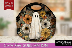 Cute Ghost Lunch Bag - Spooky Halloween Lunch Bug PNG Product Image 1