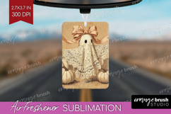 Cute Ghost Air Freshener PNG - Spooky Halloween PNG Product Image 1