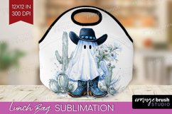 Cute Ghost Lunch Bag - Spooky Halloween Lunch Bug PNG Product Image 1