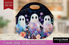 Cute Ghost Lunch Bag - Spooky Halloween Lunch Bug PNG Product Image 1