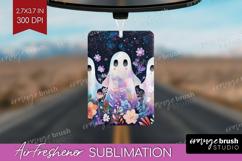 Cute Ghost Air Freshener PNG - Spooky Halloween PNG Product Image 1
