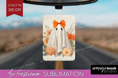Cute Ghost Air Freshener PNG - Spooky Halloween PNG Product Image 1