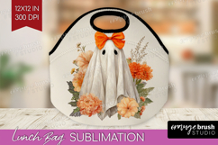 Cute Ghost Lunch Bag - Spooky Halloween Lunch Bug PNG Product Image 1