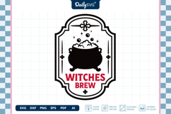Halloween Poison Label SVG Vintage Apothecary Cut File Product Image 1