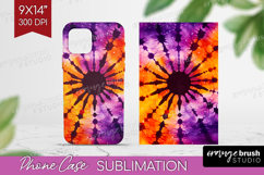 Halloween Phone Case PNG - Tie Dye Case PNG Sublimation Product Image 1