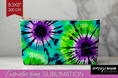 Halloween Cosmetic Bag - Tie Dye Makeup Bag PNG Sublimation Product Image 1