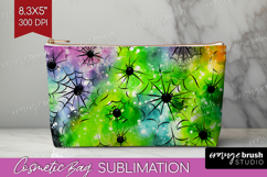 Halloween Cosmetic Bag - Tie Dye Makeup Bag PNG Sublimation Product Image 1