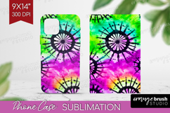 Halloween Phone Case PNG - Tie Dye Case PNG Sublimation Product Image 1