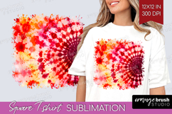 Halloween Square Tshirt Background - Tie Dye PNG Sublimation Product Image 1